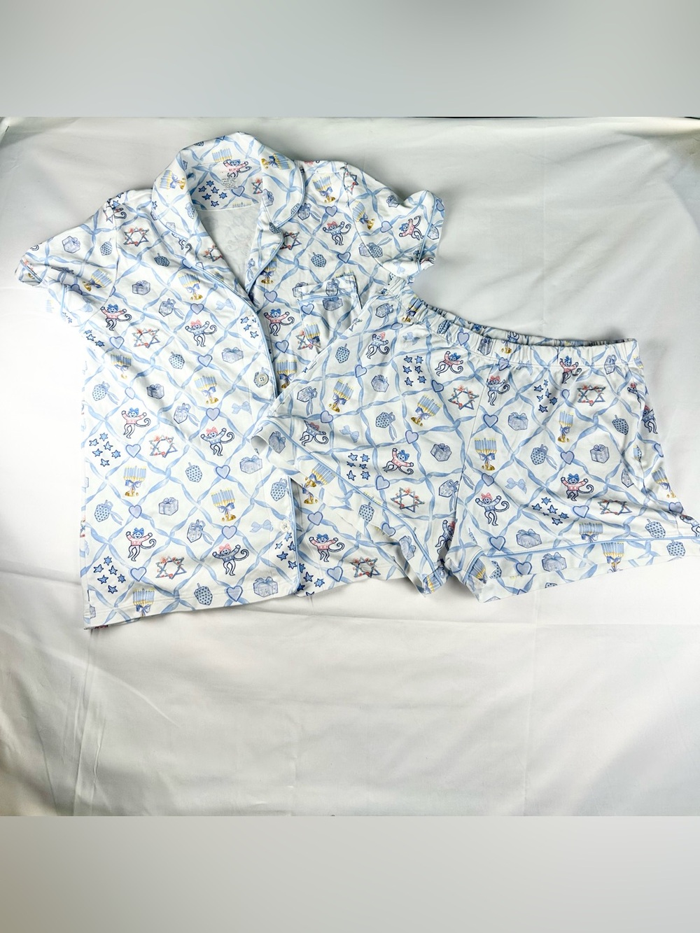 Love Shack Fancy x Roller Rabbit Pajama Set Women’s Medium Hanukah